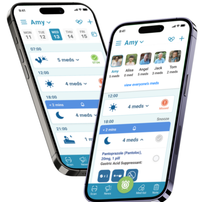 App screenshot showcasing multi-user management functions